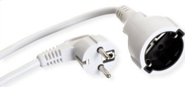 Kabel zasilający Bachmann Przedłużacz z uziemieniem BACHMANN, 230VAC, biały, 7,5 m