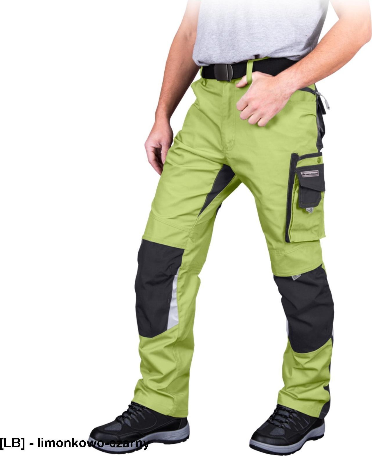 Leber&Hollman LHNAT - spodnie ochronne do pasa - limonkowo-czarny 58
