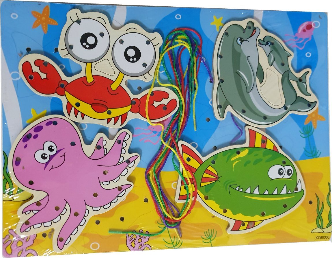 NAUKA sznurowania Zestaw Kreatywny Nawlekanka