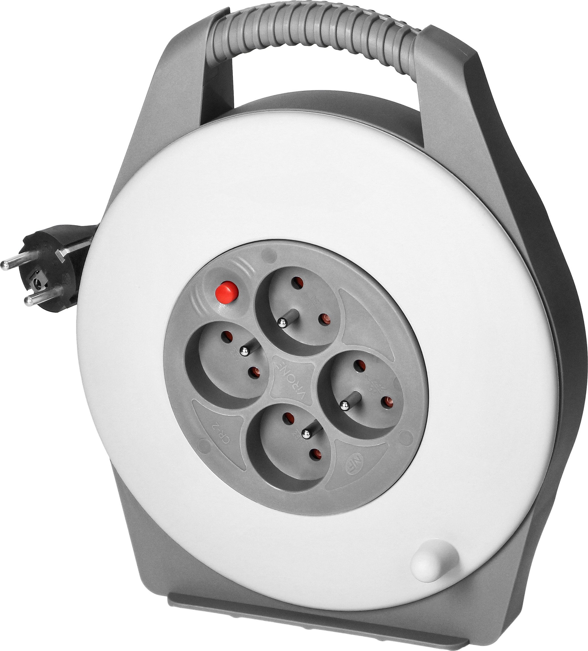 Orno Przedłużacz bębnowy, 4 gniazda 2P+Z, kabel PVC H05VV-F 3x1mm2, długość 10m