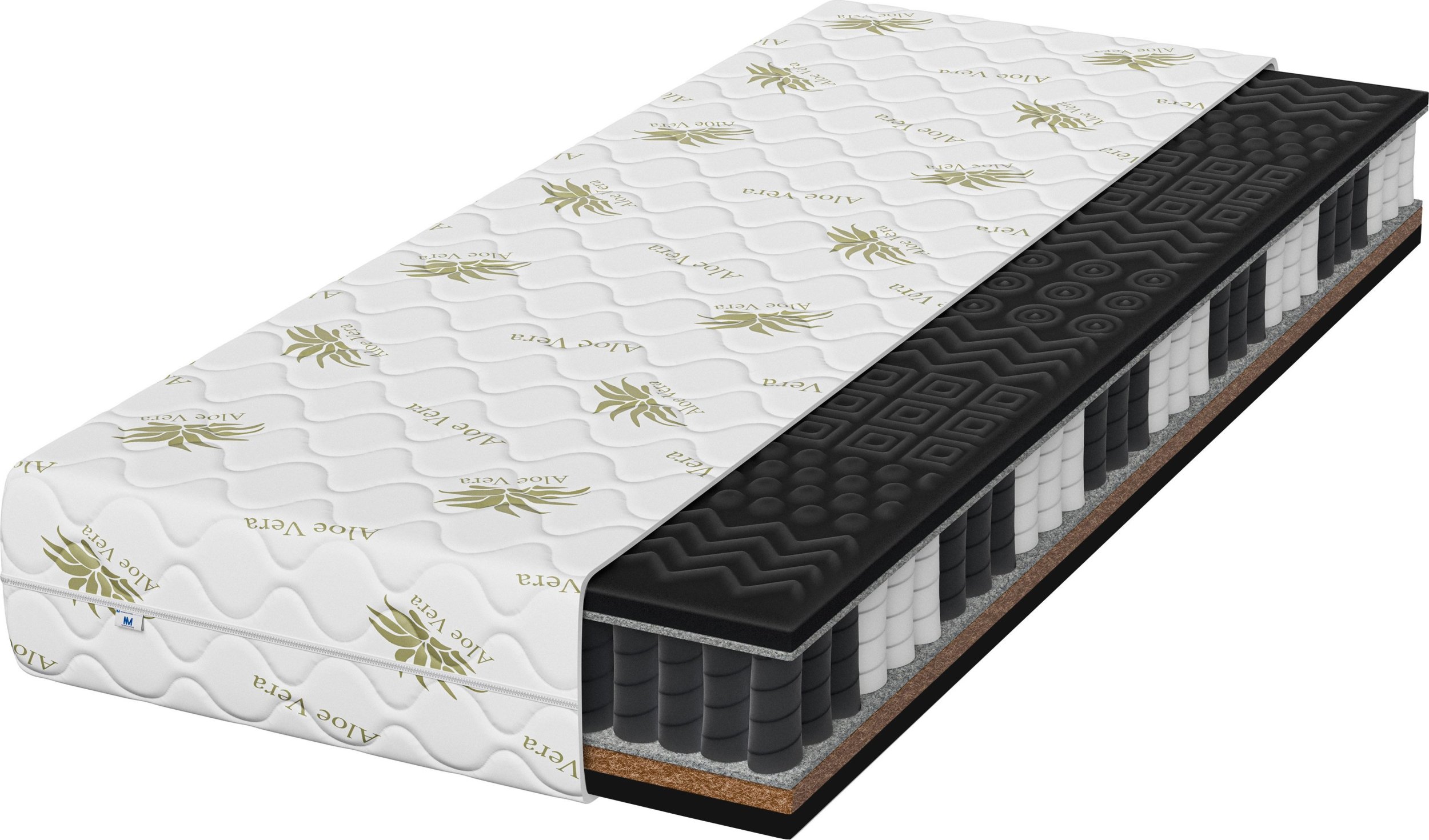 Tompol Hyperelastic Black 160x200x22 cm materac masujący Aloe Vera