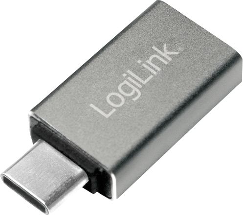 Adapter USB LogiLink USB-C - USB Srebrny (AU0042)