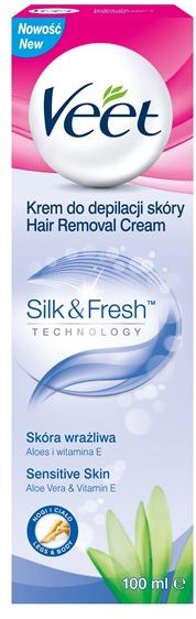 Veet Pachnący Krem Do Depilacji do skóry wrażliwej 100 ML