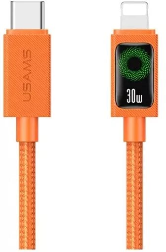 Kabel USAMS SJ774 PD 30W USB-C/Lightning 1.2m pomarańczowy