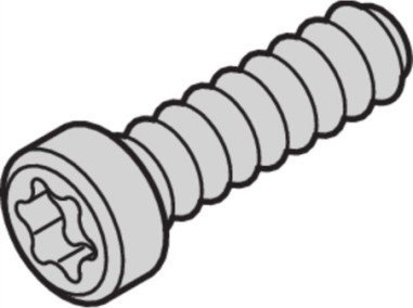 SCHROFF SCHROFF Śruba z łbem walcowym, Torx, samoblokująca, M2,5 x 9,3