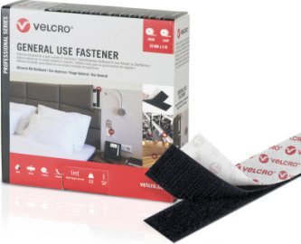 Velcro Taśma rzepowa VELCRO ogólnego zastosowania 5 m, rzep 20 mm czarny