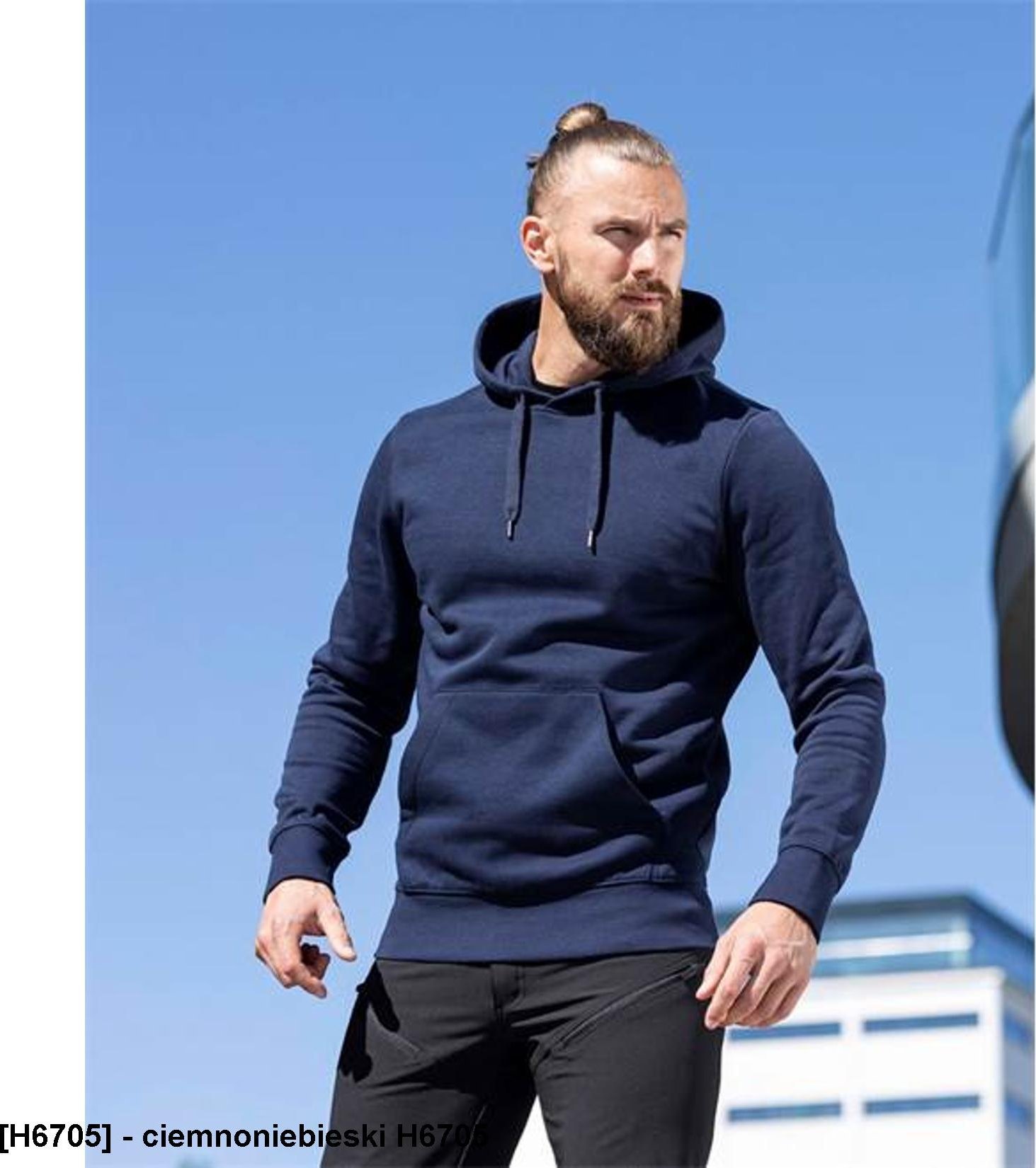 Ardon ARDON RIVARY - Męska bluza kangurek elastyczny śćiągacz pa i rękawy 65 % bawełna, 35 % poliester, 320 g/m2 - ciemnoniebieski H6705 M