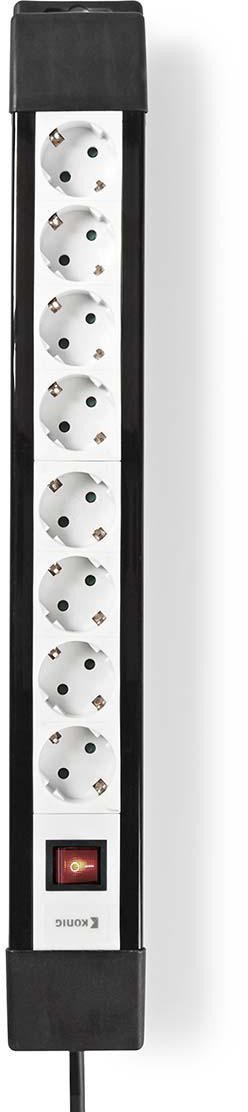 Listwa przeciwprzepięciowa Nedis 8 gniazd kabel 3m