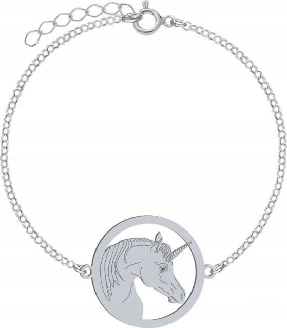 Radziszewska Jewellery Srebrna Bransoletka Jednorożec GRAWER GRATIS