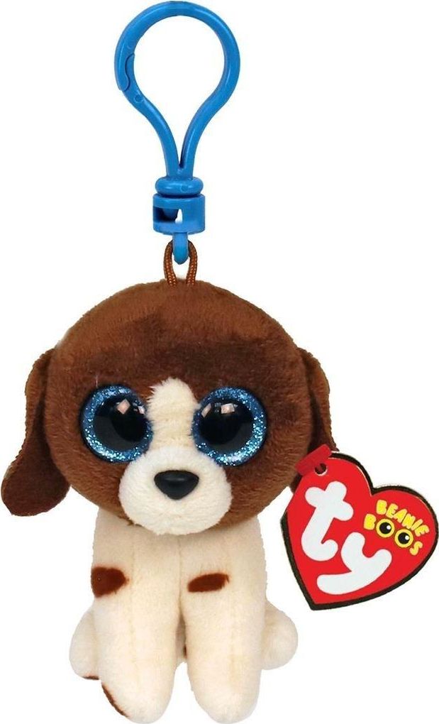 Breloczek TY Beanie Boos Muddles - Brązowo-biały pies 8,5cm