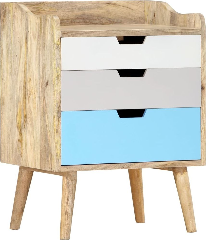 vidaXL Szafka nocna, 47 x 35 x 63 cm, lite drewno mango