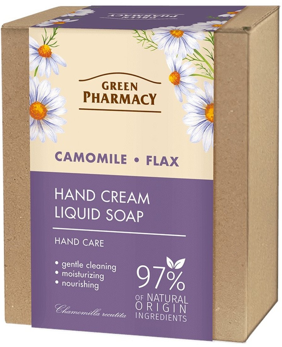 Green Pharmacy Zestaw do pielęgnacji dłoni z Rumiankiem i Lnem