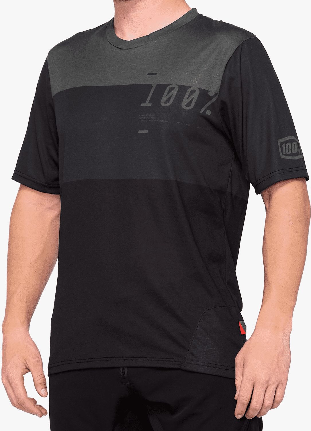 100% Koszulka męska Airmatic Jersey charcoal black r. L