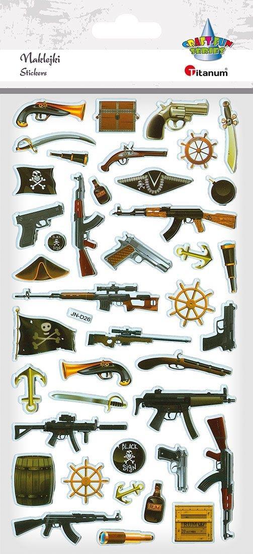 Titanum Naklejki wypukłe mix 41szt