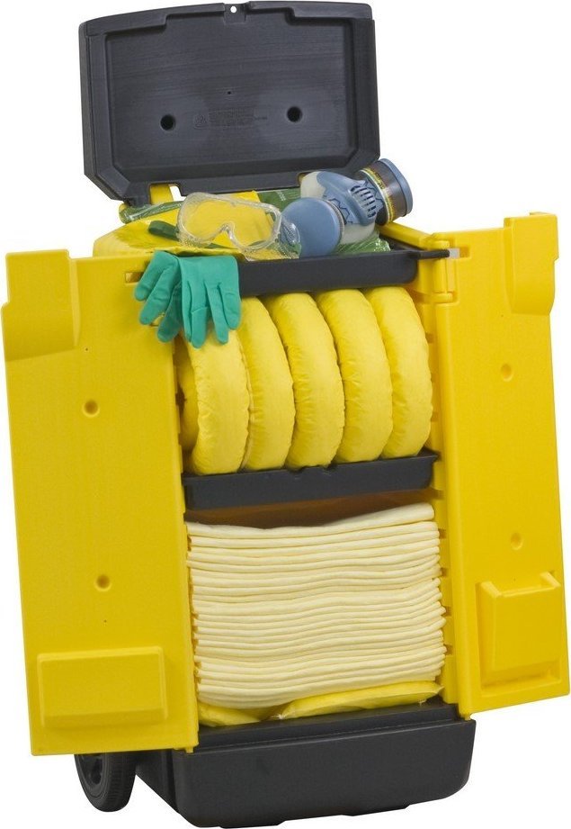 Topserw Zestaw mobilny, wózek Kaddie - sorbenty chemiczne (absorpcja 56 l)