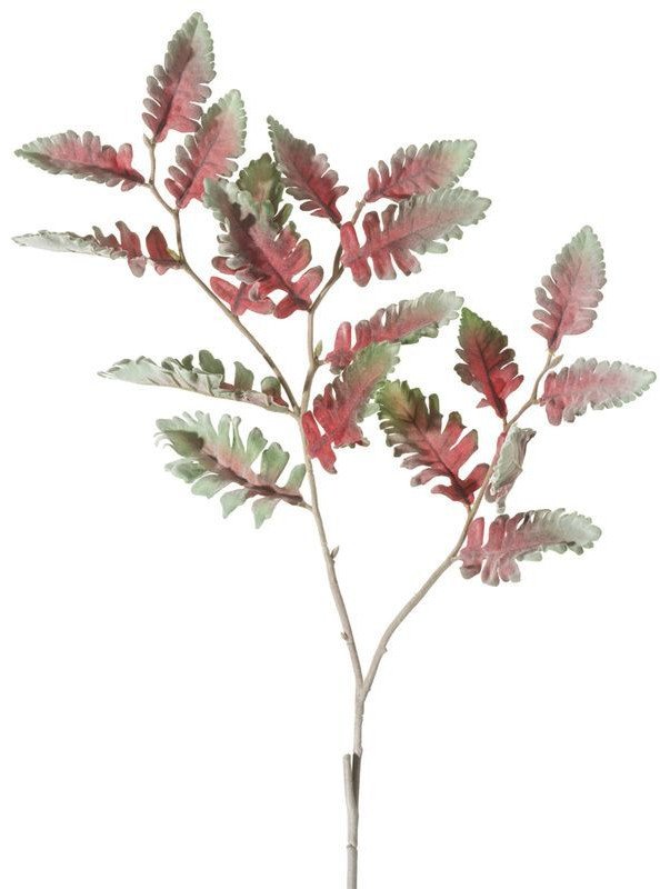 Sztuczna gałązka dekoracyjna NATU zielono różowa x6