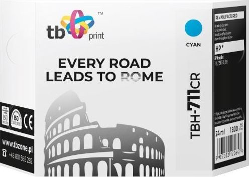 Tusz TB Print Tusz do HP DesignJet T530 TBH-711CR CY ref.-TBH-711CR