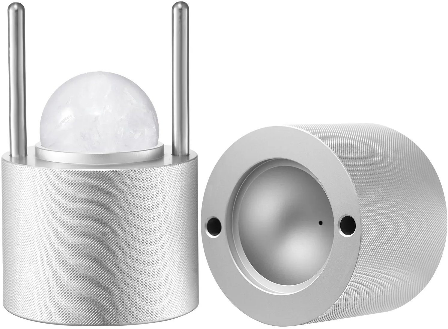 Prasa do kul lodowych metaliczna 53mm aluminiowa z akcesoriami do drinków