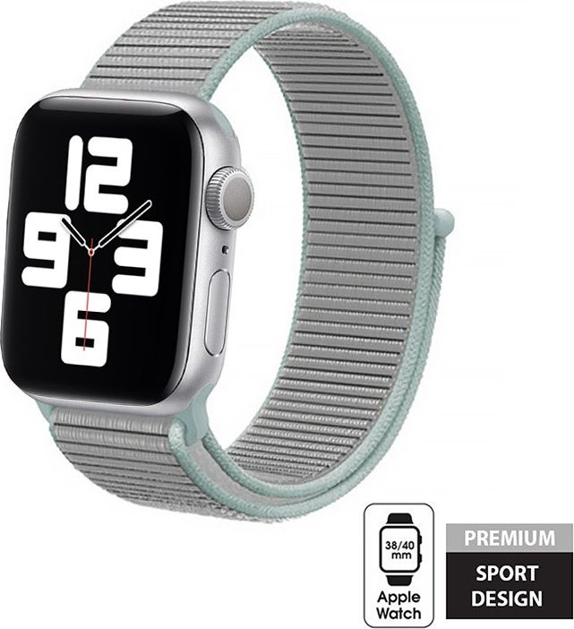 Crong Pasek sportowy Crong Nylon do Apple Watch 38/40mm (Pastel Grey)