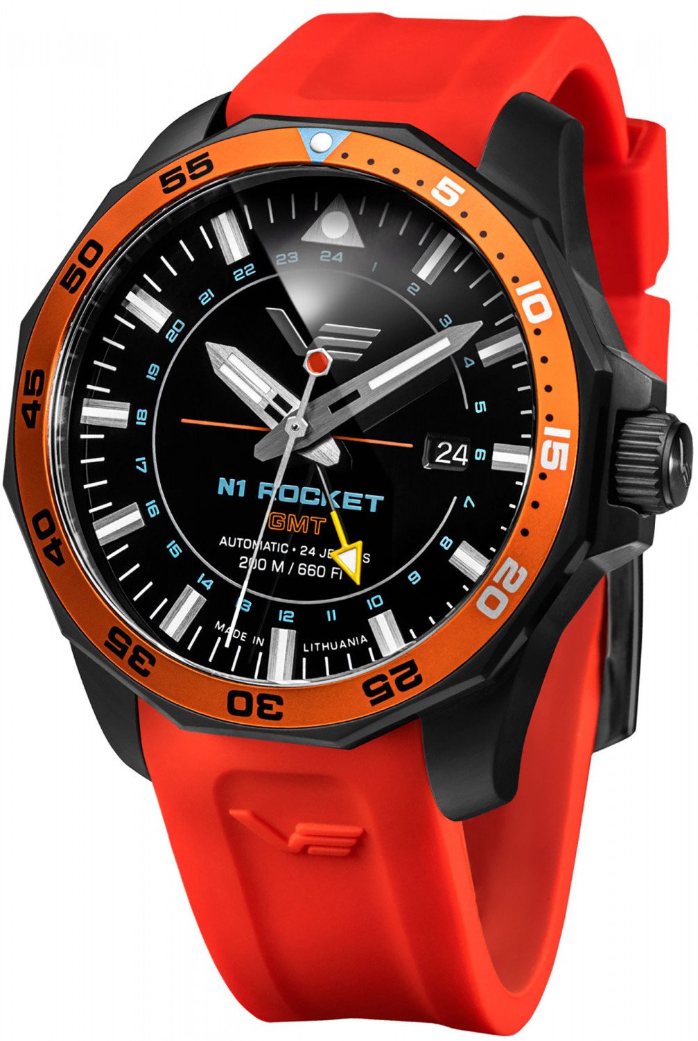 Zegarek męski Vostok Europe NH34-225C714SR czerwony