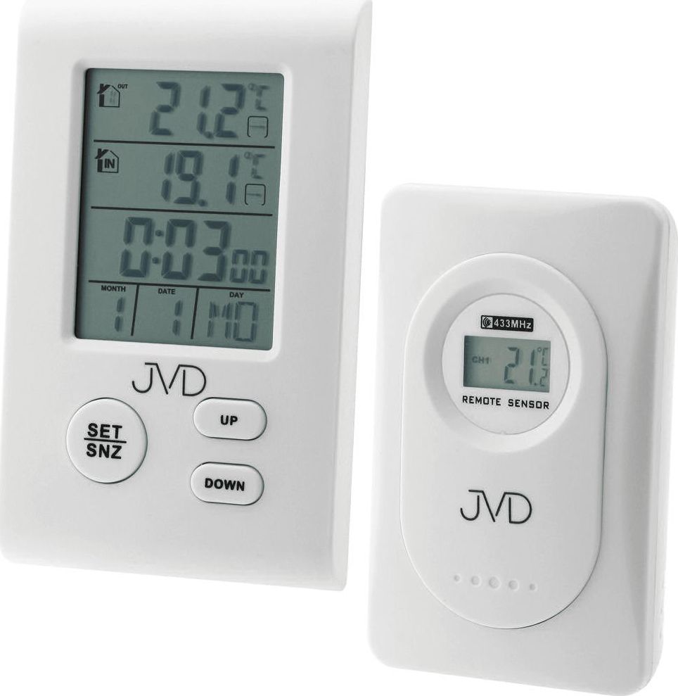 JVD Zegar budzik JVD T7009 Sonda zewnętrzna uniwersalny