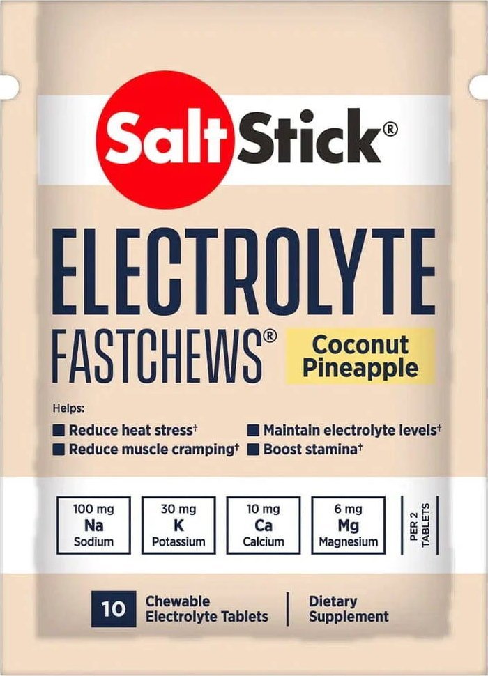 SaltStick Elektrolityczne Pastylki do ssania SaltStick - 10 szt Smak kokos - ananas Uniwersalny