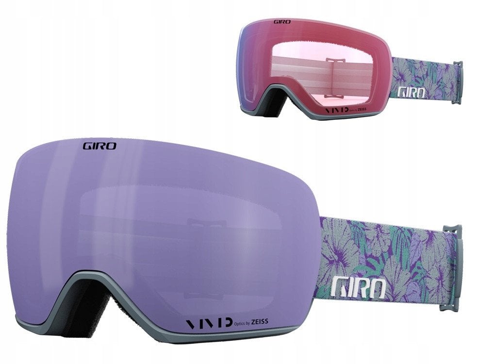 Gogle zimowe GIRO ARTICLE II GREY BOTNICAL (Szyba lustrzana kolorowa VIVID-Carl Zeiss HAZE 8-18% VLT S3 + Szyba lustrzana kolorowa VIVID-Carl Zeiss IN