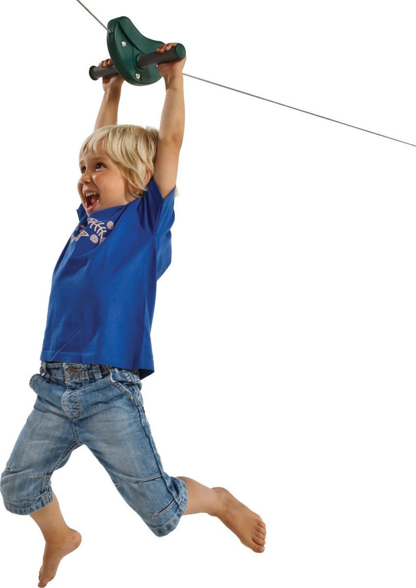 Małpiszon zjazd linowy zielony