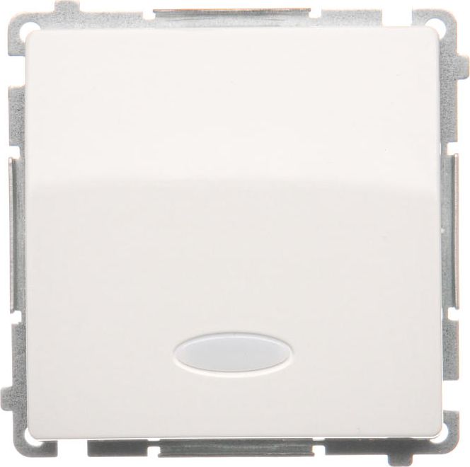 Kontakt-Simon Przycisk pojedynczy zwierny podświetlenie LED 10AX 250V biały (BMP1L.01/11)
