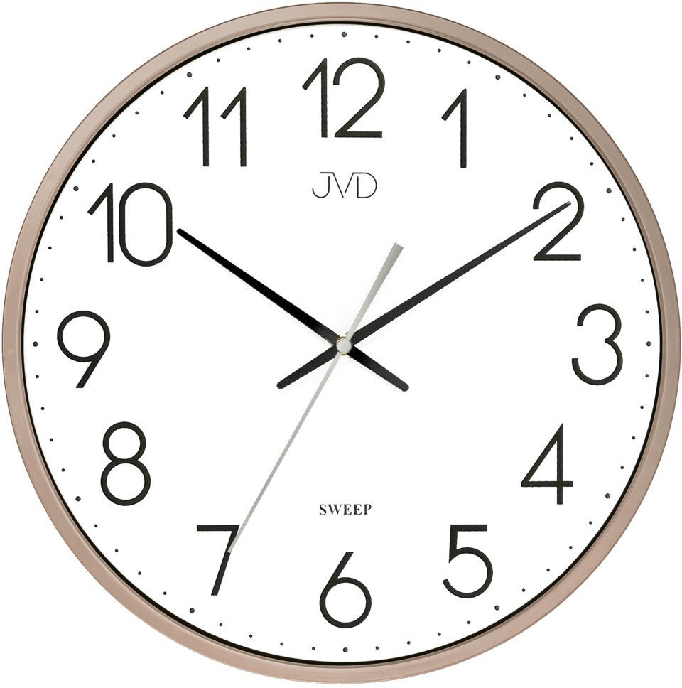 Zegar ścienny JVD HX8016.2 różowe złoto 30 cm .