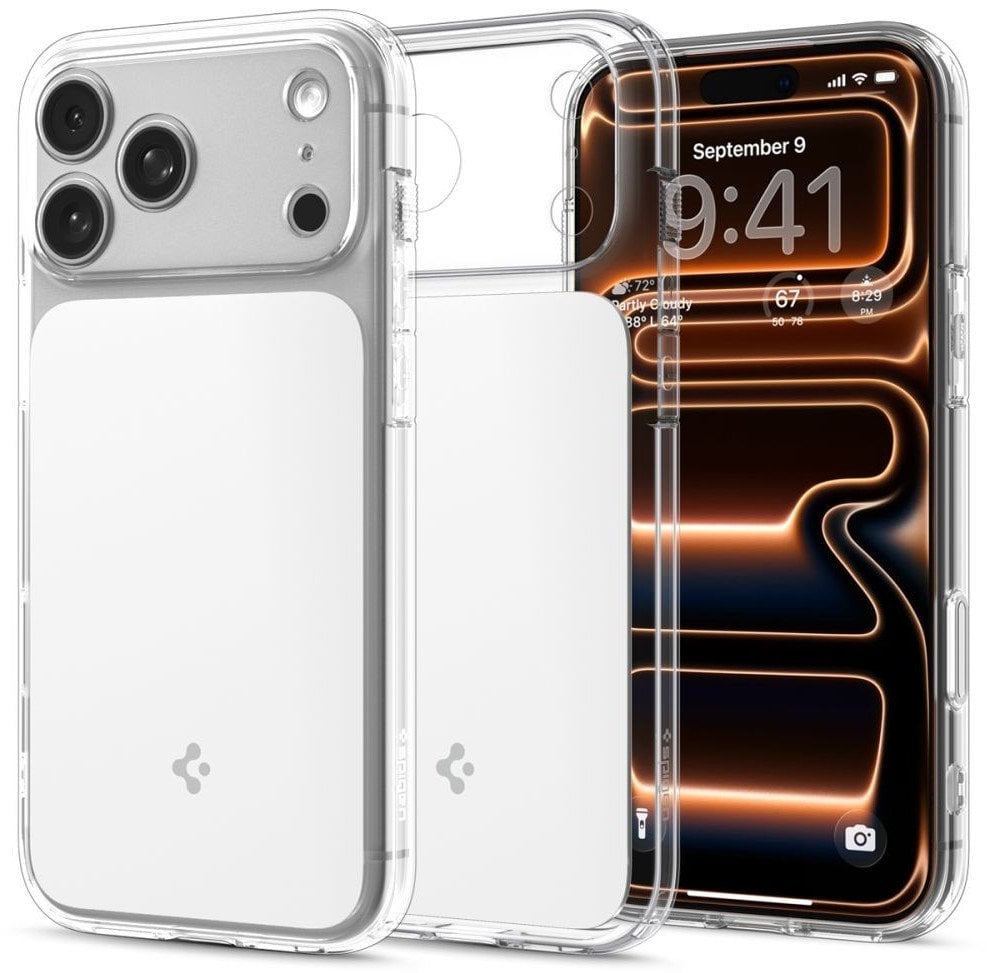 Etui Spigen Ultra Hybrid "T" MagSafe do iPhone 17 Pro Max, przezroczyste