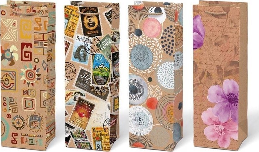 MFP paper torebka na prezent T KRAFT mix 75 125x365x90 5251463