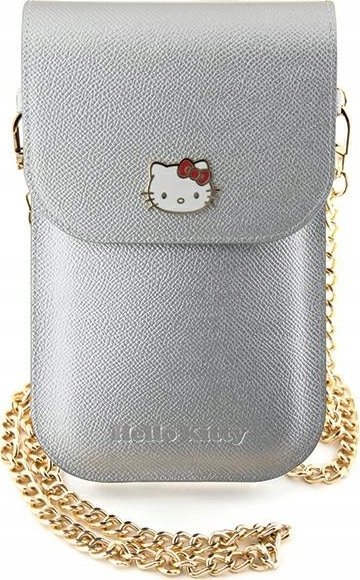 Sourcing Hello Kitty Handbag HKOWBPGHDLMS silver/silver Leather Metal Logo Chain