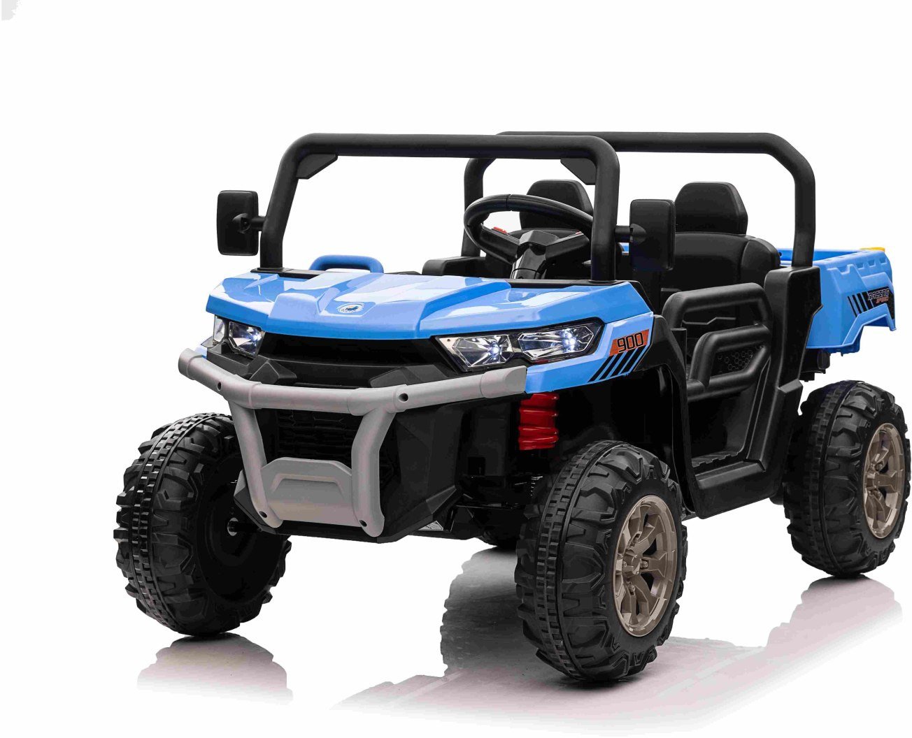 Ramiz Auto Pick-Up Speed 900 dla dzieci Niebieski + Napęd 4x4 + Ruchomy kiper + Bagażnik + Pilot + Łopatka + Audio LED