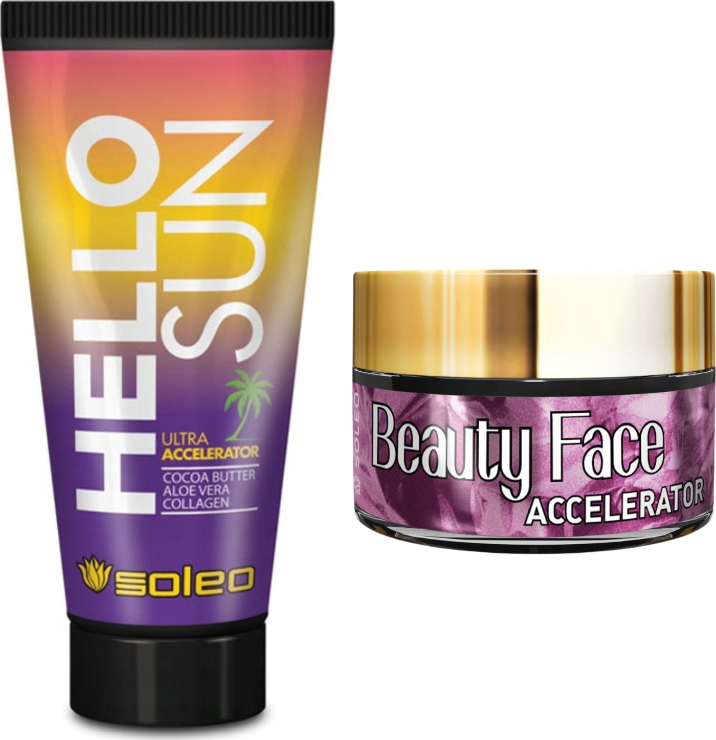 Soleo Soleo Hello Sun Przyspieszacz + Słoiczek Beauty Face
