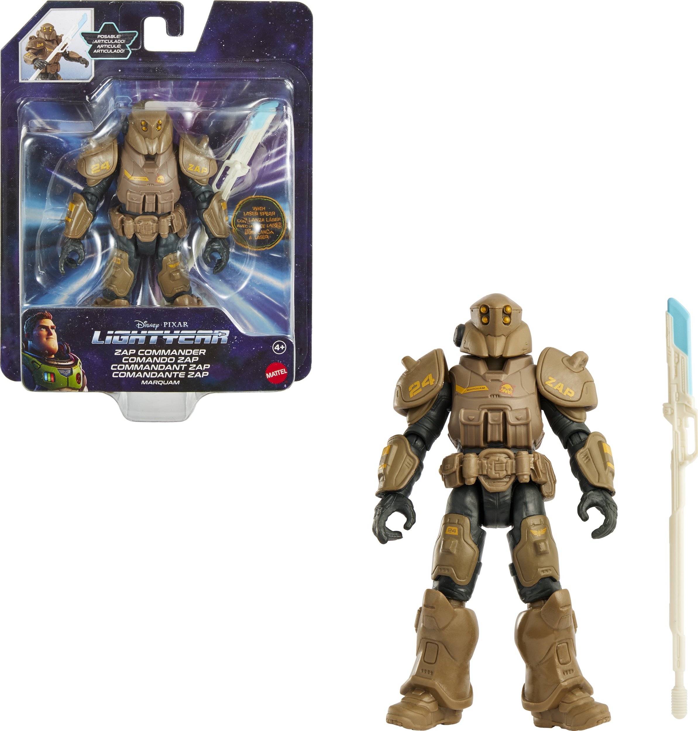 MATTEL Buzz Astral Lightyear Zap Commander 13cm