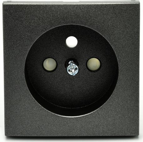 Efapel EFAPEL LOGUS90 ELEMENT CENTRALNY DO GNIAZDA Z UZIEMIENIEM GRAFIT 90652 TIS