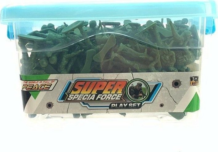 Zestaw żołnierzyków w pudełku 150el