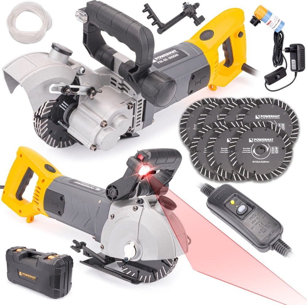 Bruzdownica Powermat BRUZDOWNICA ELEKTRYCZNA Z LASEREM 3000W PM-BE-3000M