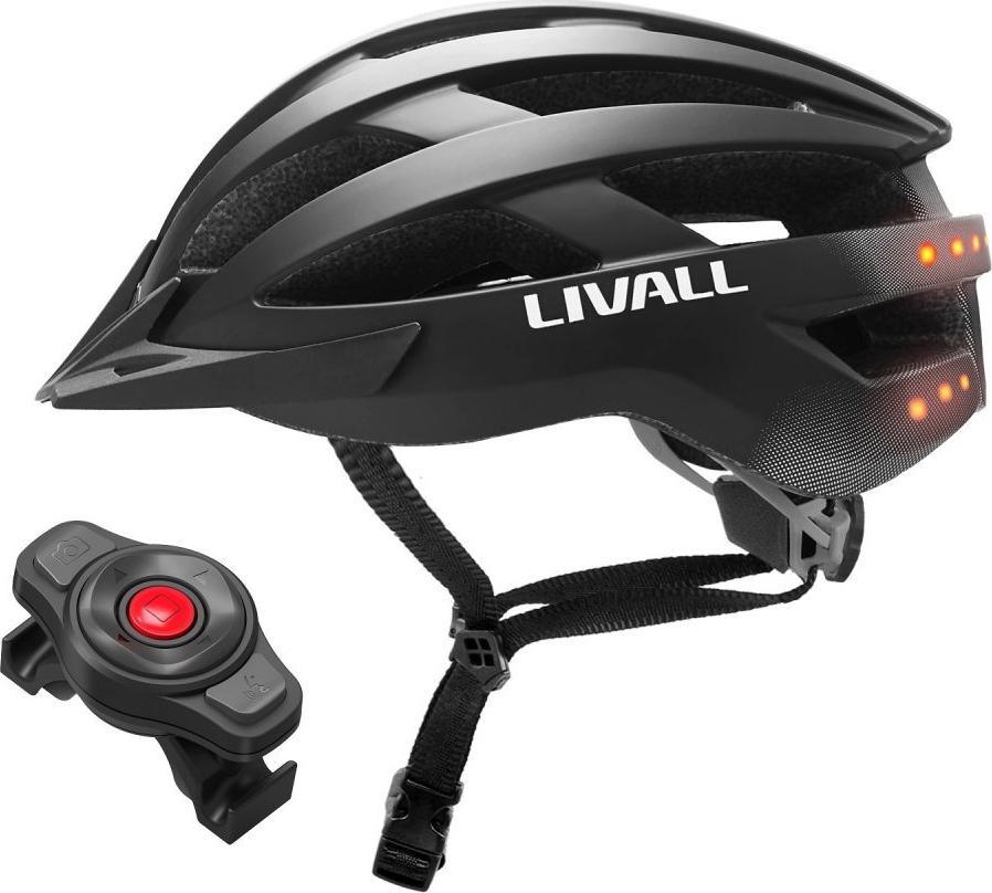 Livall Smart Kask MTB MT1 Neo Intercom/LED/SOS/BT r. 54-58cm czarny