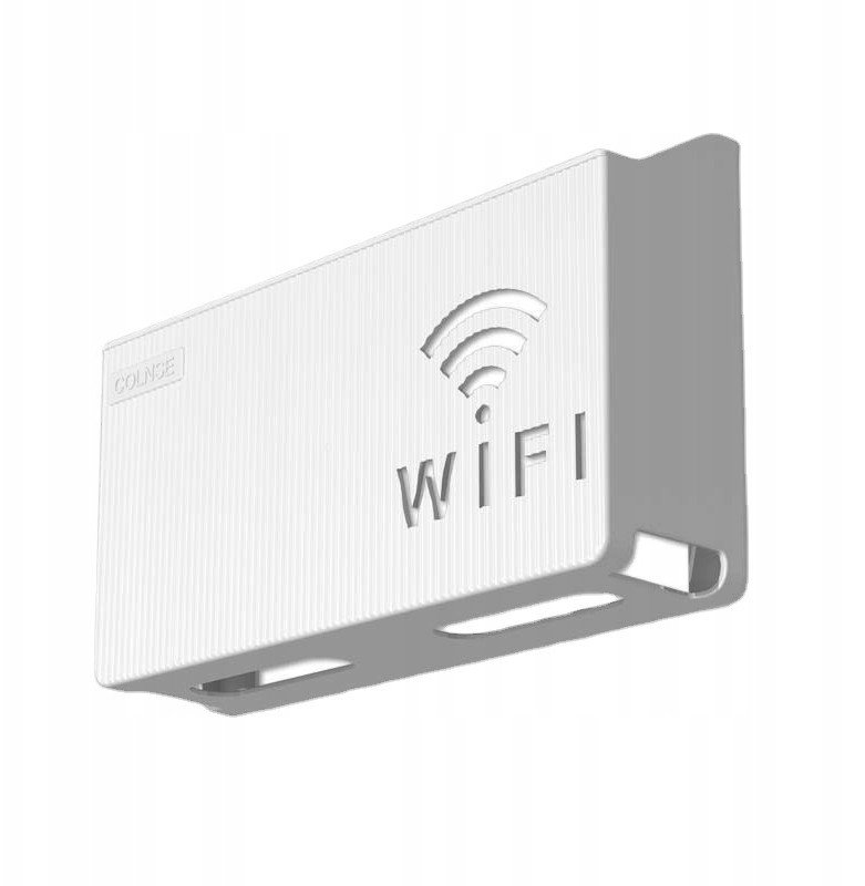 UCHWYT ŚCIENNY PÓŁKA na ROUTER WIFI SWITCH Blue