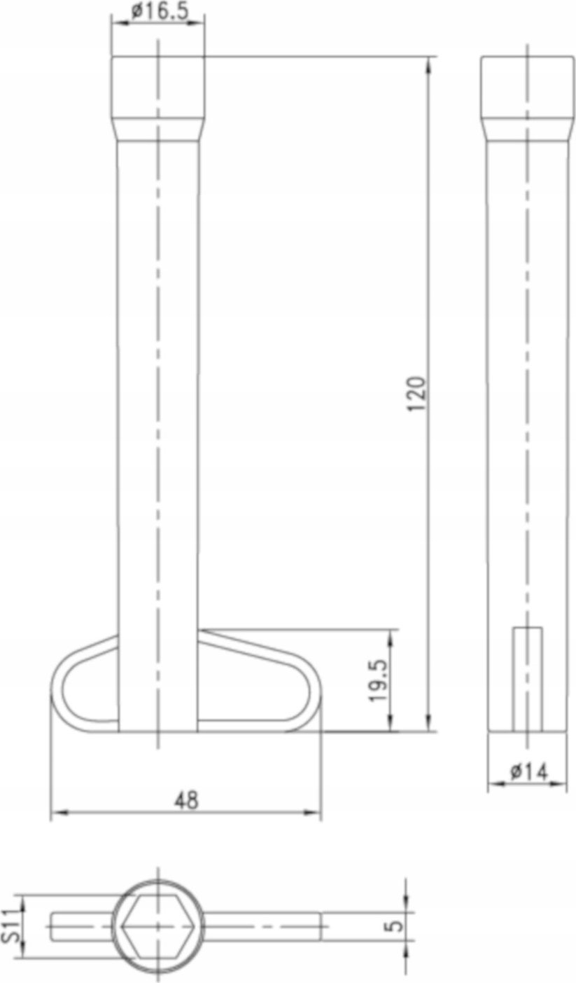 Deante Klucz rurowy - M8