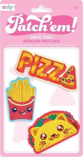 Kolorowe Baloniki Naprasowanki Patch Em - Fast Food