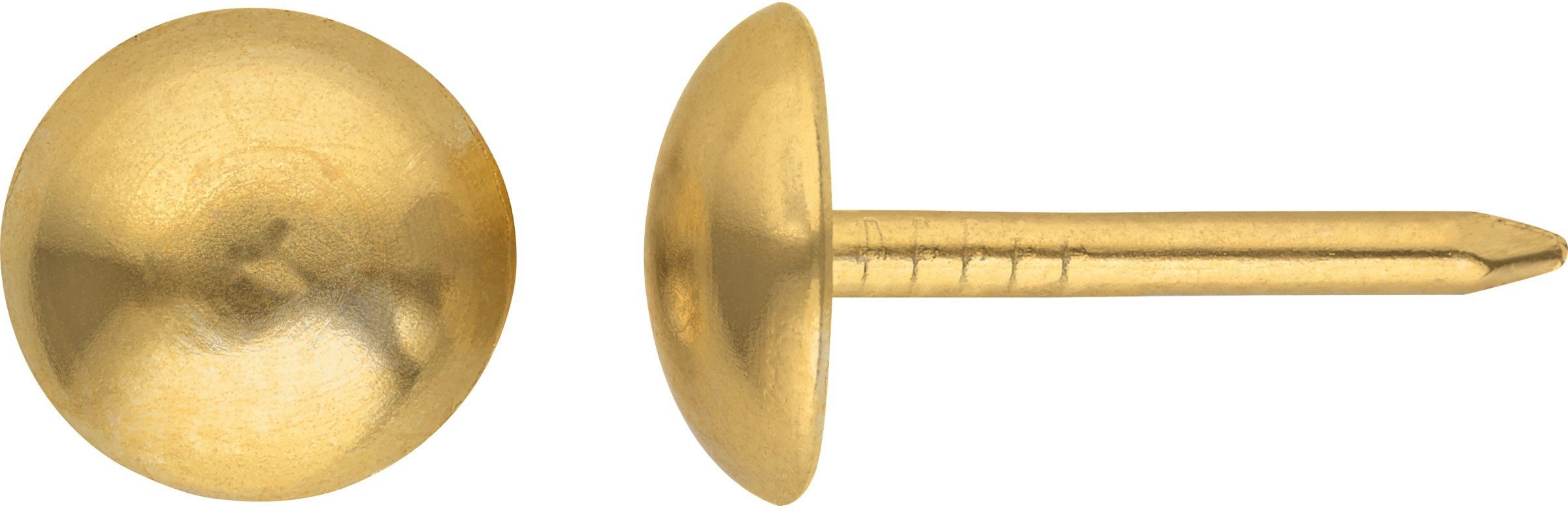 UPHOLSTERY NAIL 11 BRASS PLATED/ 30PCS