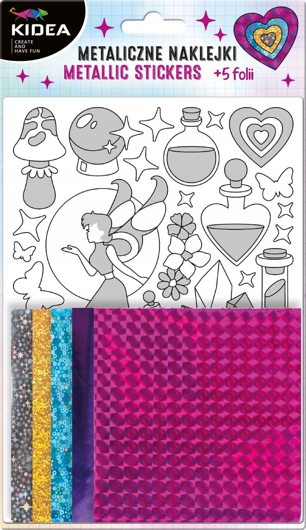 Derform ZEST KREAT NAKLEJKI WROZKI METALC DERF KIDEA PBH