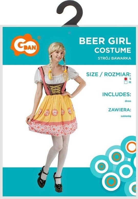 Strój dla dorosłych Bawarka sukienka rozm. S