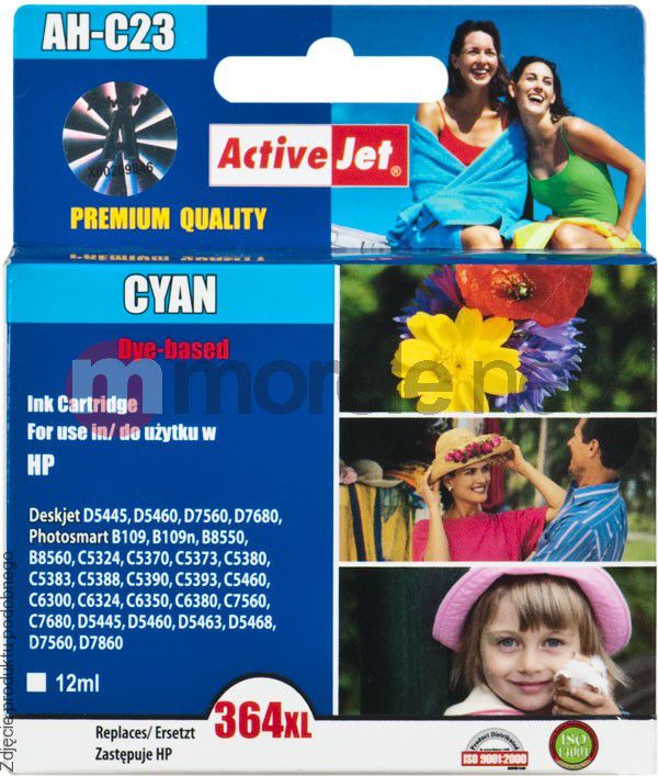 Tusz Activejet Cyan do drukarki HP 364XL CB323EE AH-364CCX