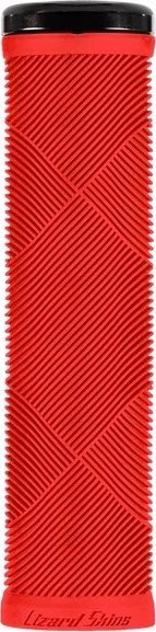 Lizard Skins Chwyty kierownicy LIZARDSKINS Single-Clamp Lock-On STRATA Candy Red klamry 130mm (NEW)