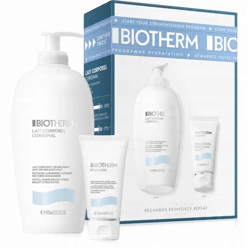 BIOTHERM SET (BODY MILK (400 ML)+ BIOMAINS HAND CREAM (50 ML)
