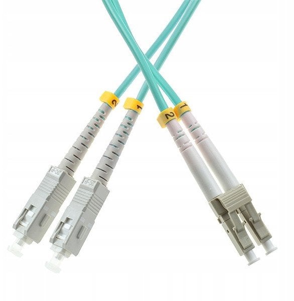 Patchcord MM SC/UPC-LC/UPC duplex 1m 50/125 3.0mm OM3